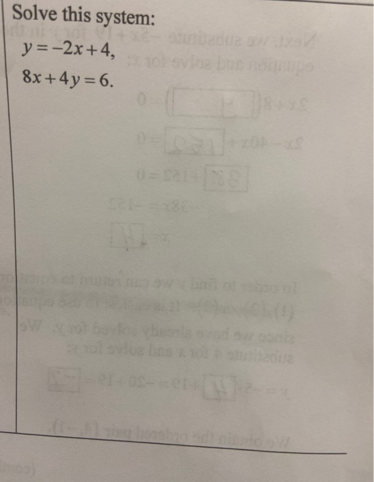 Solved Solve This System X 3y 5 2x 6y 10 Solve Chegg Com