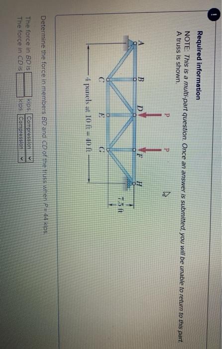 Solved Required information NOTE: This is a multi-part | Chegg.com