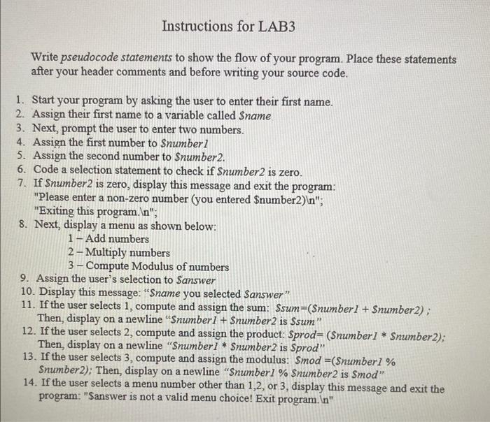 assignment statements in pseudocode