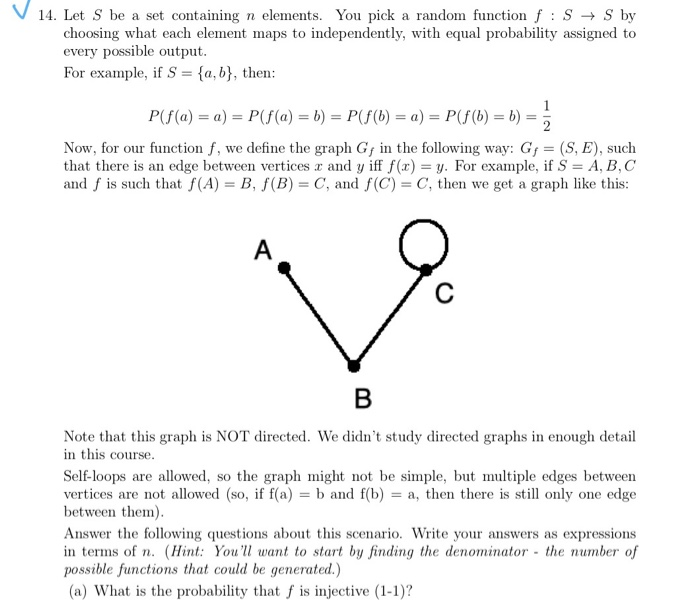 Solved V 14 Let S Be A Set Containing N Elements You Pi Chegg Com