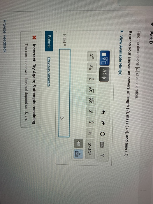solved-part-d-find-the-dimensions-a-of-acceleration-chegg