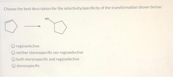 Solved Choose the most likely regiochemical outcome for the | Chegg.com