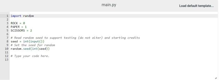 Solved Program Specifications Write a program to play an | Chegg.com