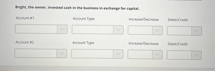 Solved Review the transactions and determine the accounts, | Chegg.com