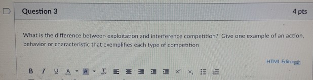 Solved D Question 3 4 pts What is the difference between | Chegg.com