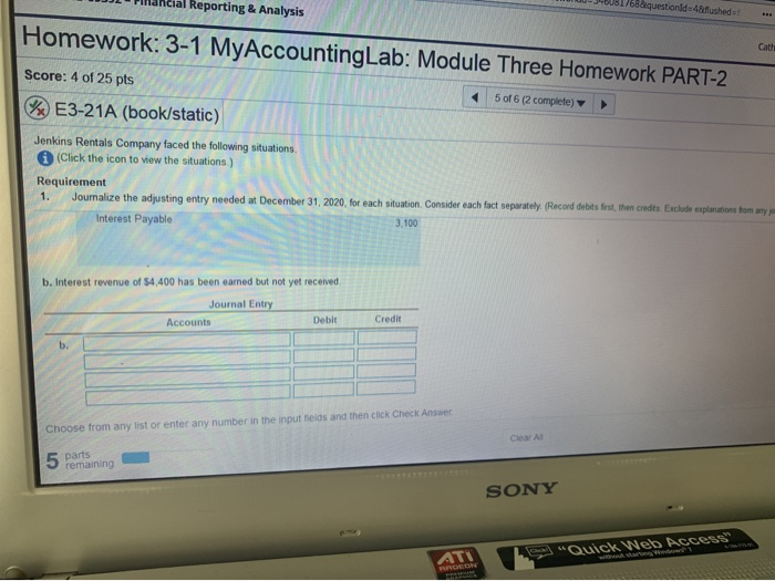 Solved Reporting & Analysis 58iquestionld 48fushed- | Chegg.com