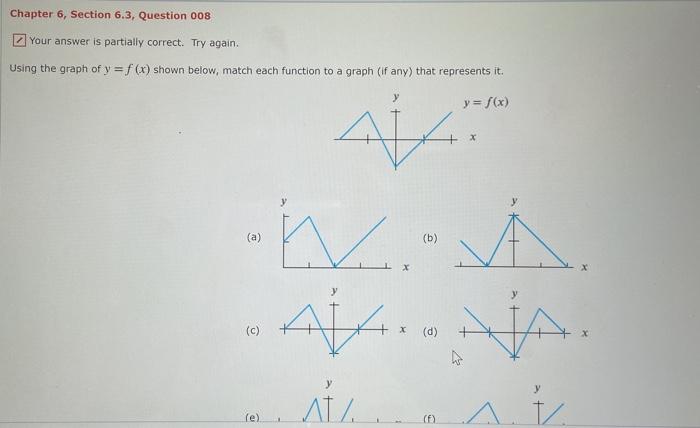 Solved Chapter 6, Section 6.3, Question 008 Your answer is | Chegg.com