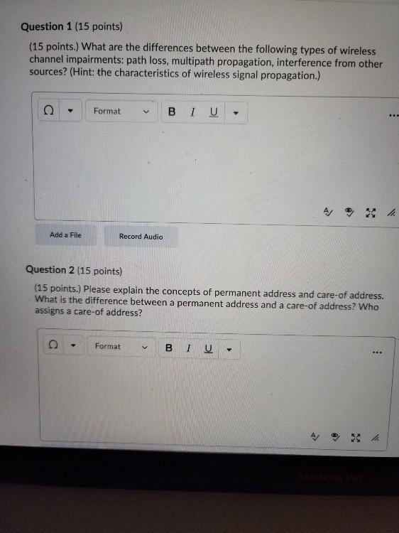 Solved Question 1 (15 points) (15 points. What are the | Chegg.com