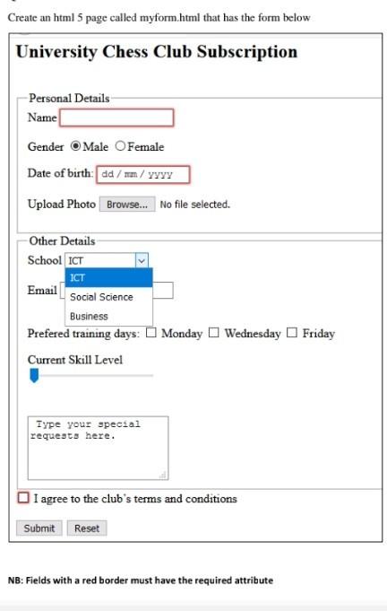 Solved Create The Page Below In HTML CS361: Introduction To | Chegg.com