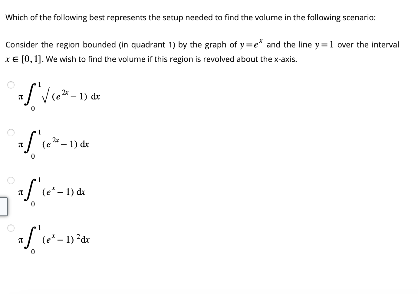 Solved Which of the following best represents the setup | Chegg.com