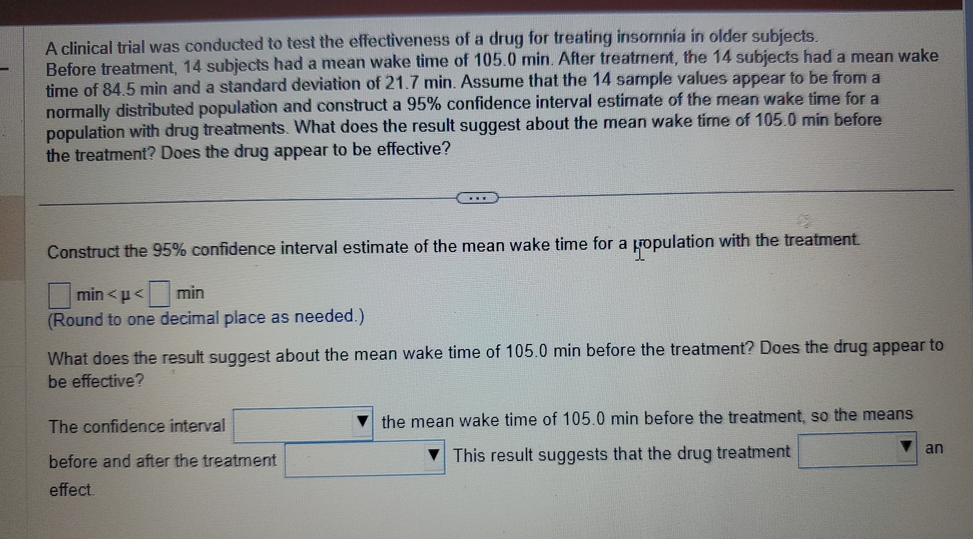 Solved A clinical trial was conducted to test the | Chegg.com