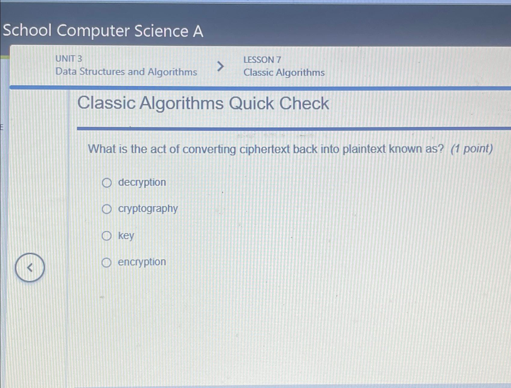 Solved School Computer Science AUNIT 3LESSON 7Data | Chegg.com