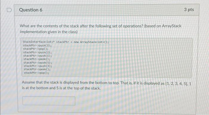 for a research paper you have just compiled a stack