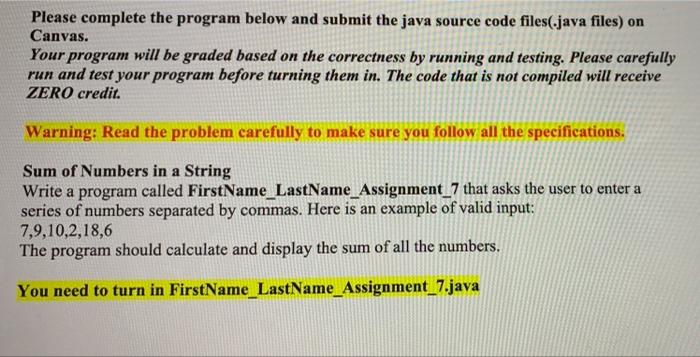 Solved Please complete the program below and submit the java | Chegg.com