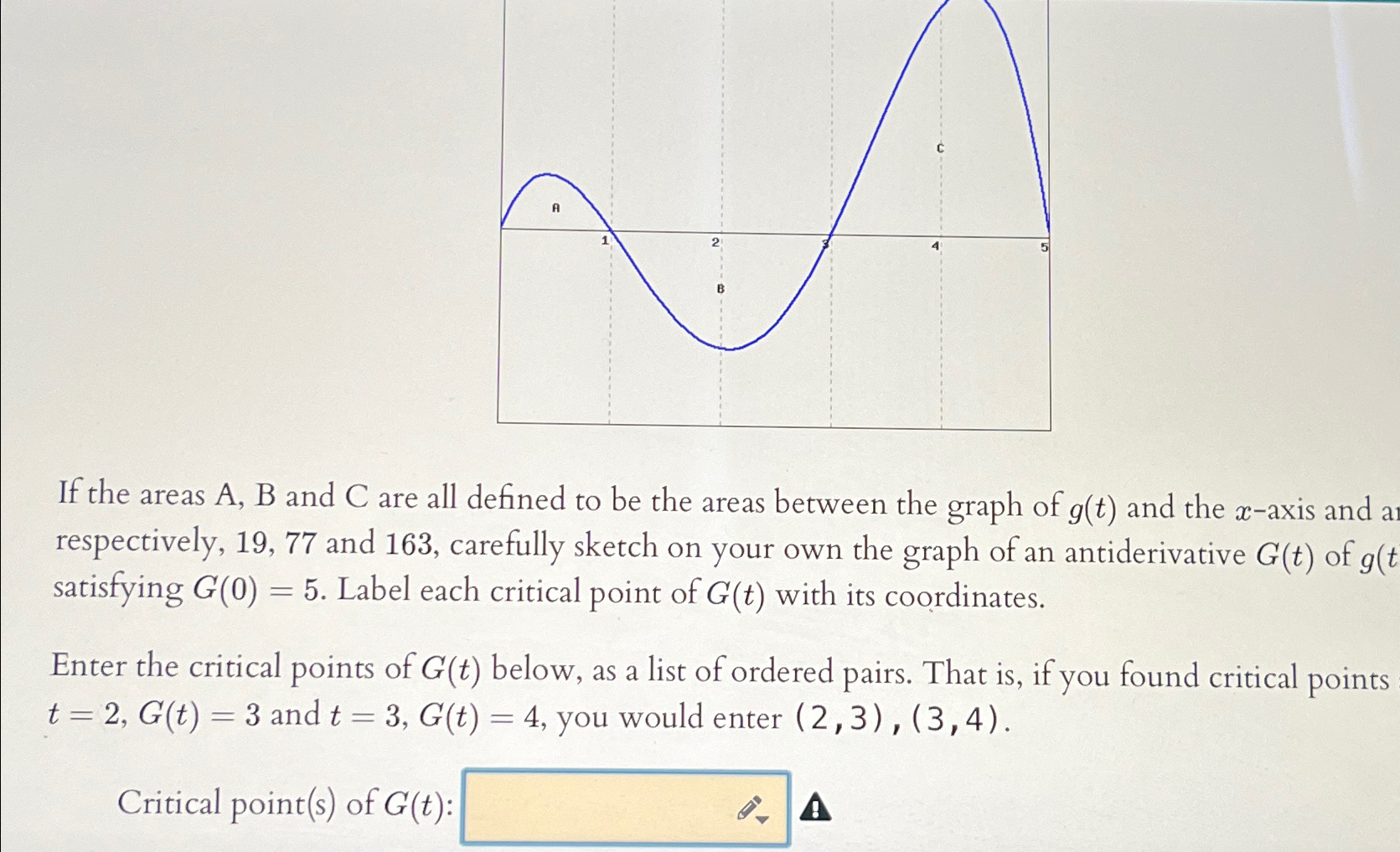 Solved If The Areas A, ﻿B And C Are All Defined To Be The | Chegg.com