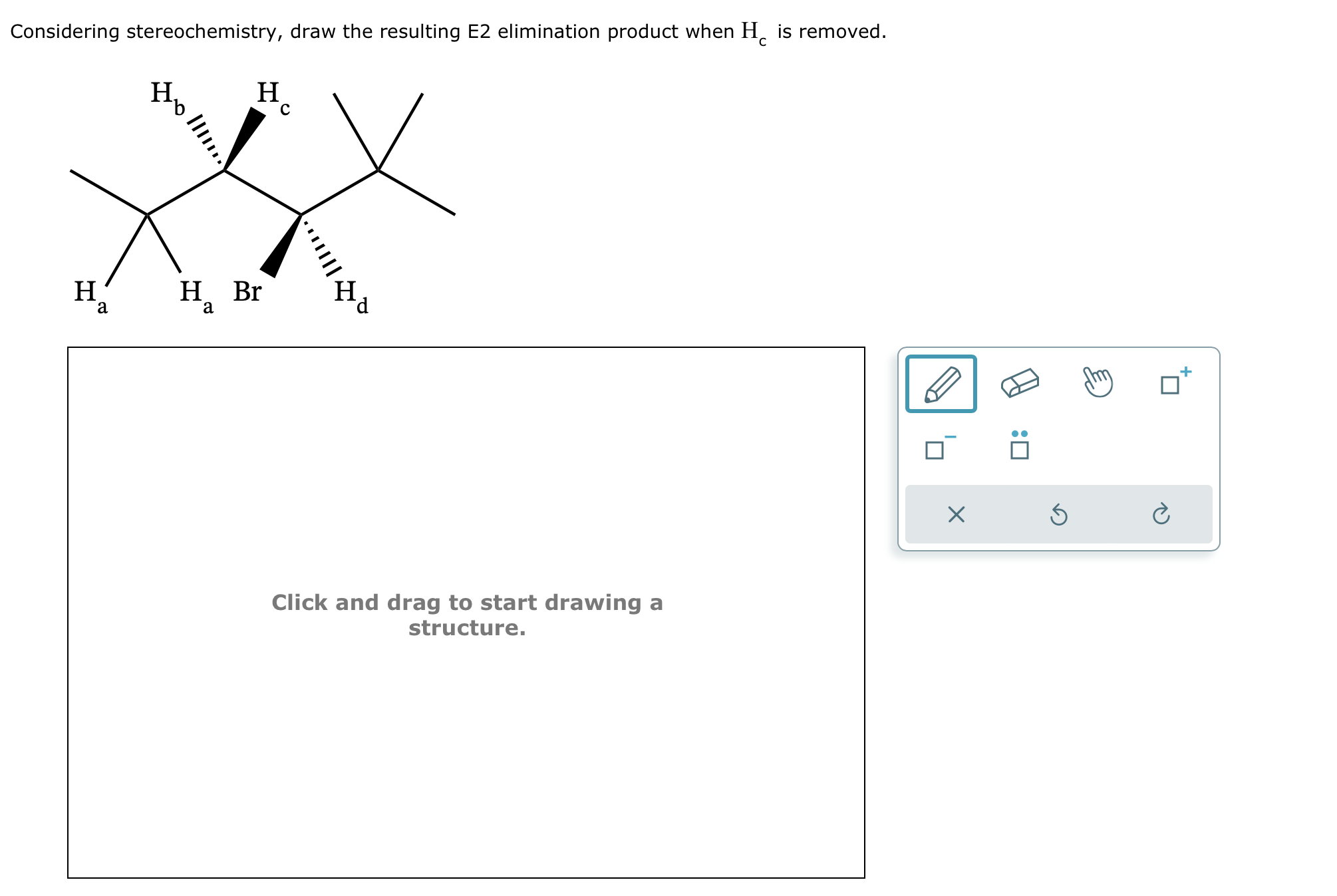 Solved Considering stereochemistry, draw the resulting E2 | Chegg.com