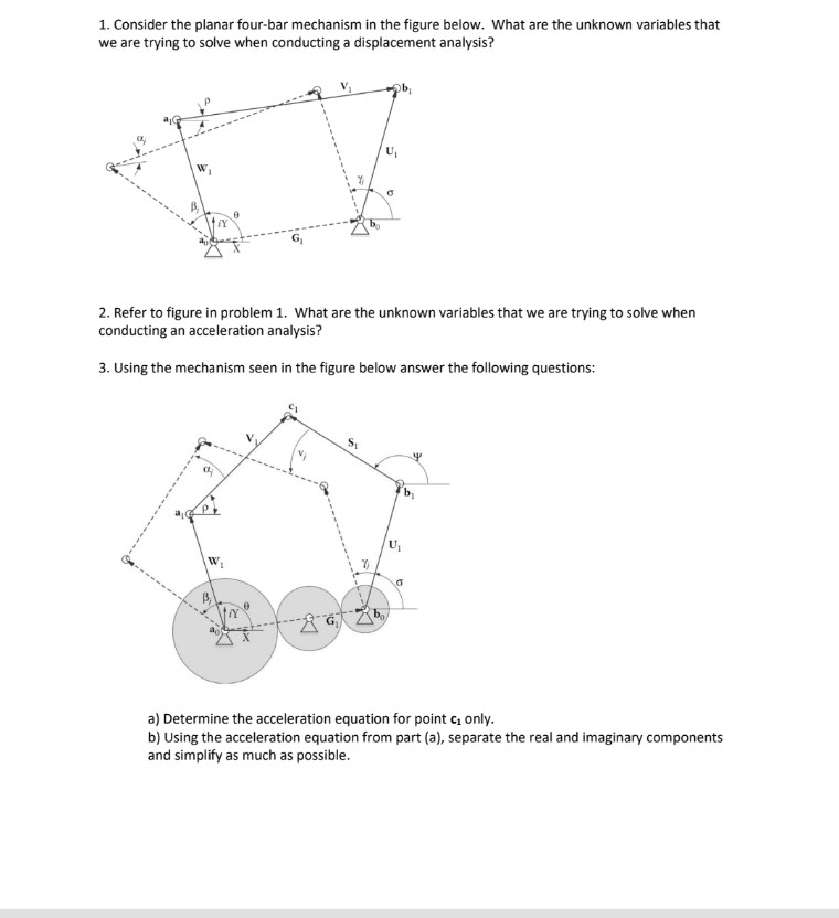 Solved 3. Using The Mechanism Seen In The Figure Below | Chegg.com