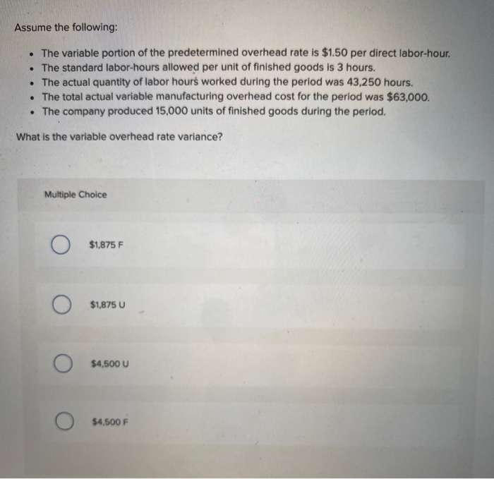 solved-the-following-standards-for-variable-manufacturing-chegg