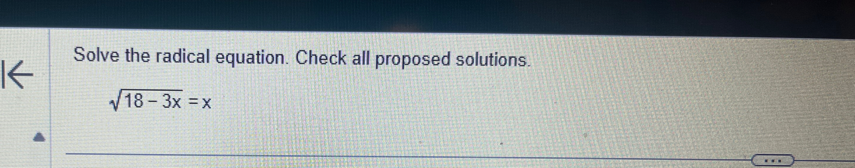 Solved Solve the radical equation. Check all proposed | Chegg.com