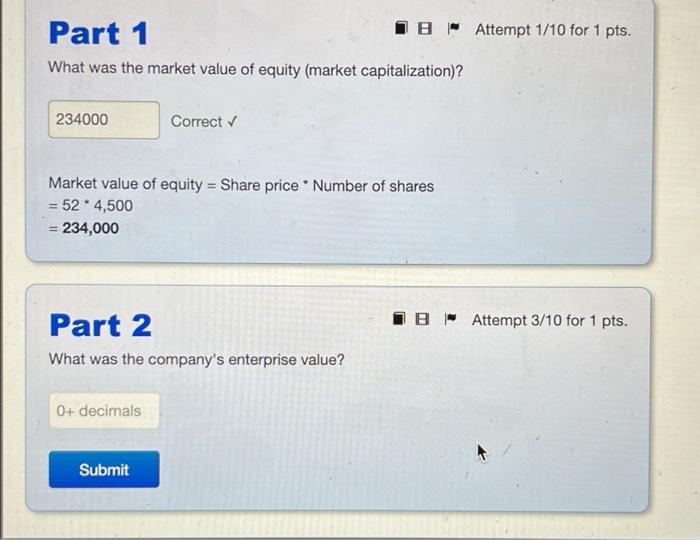 Solved Intro Use the following information to answer the | Chegg.com