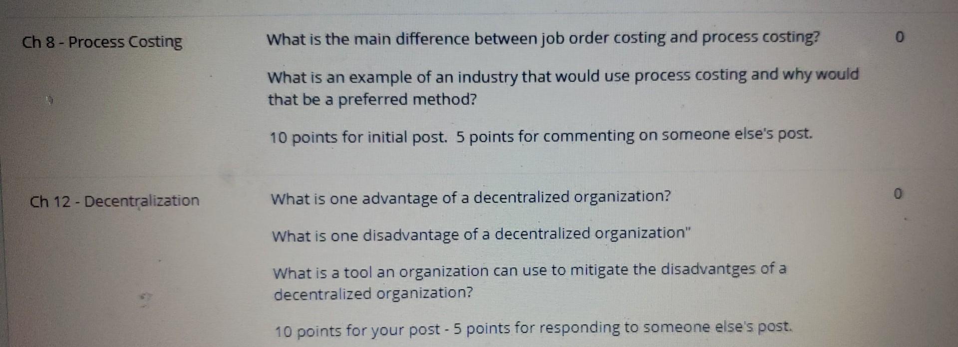 Solved What is the main difference between job order costing | Chegg.com