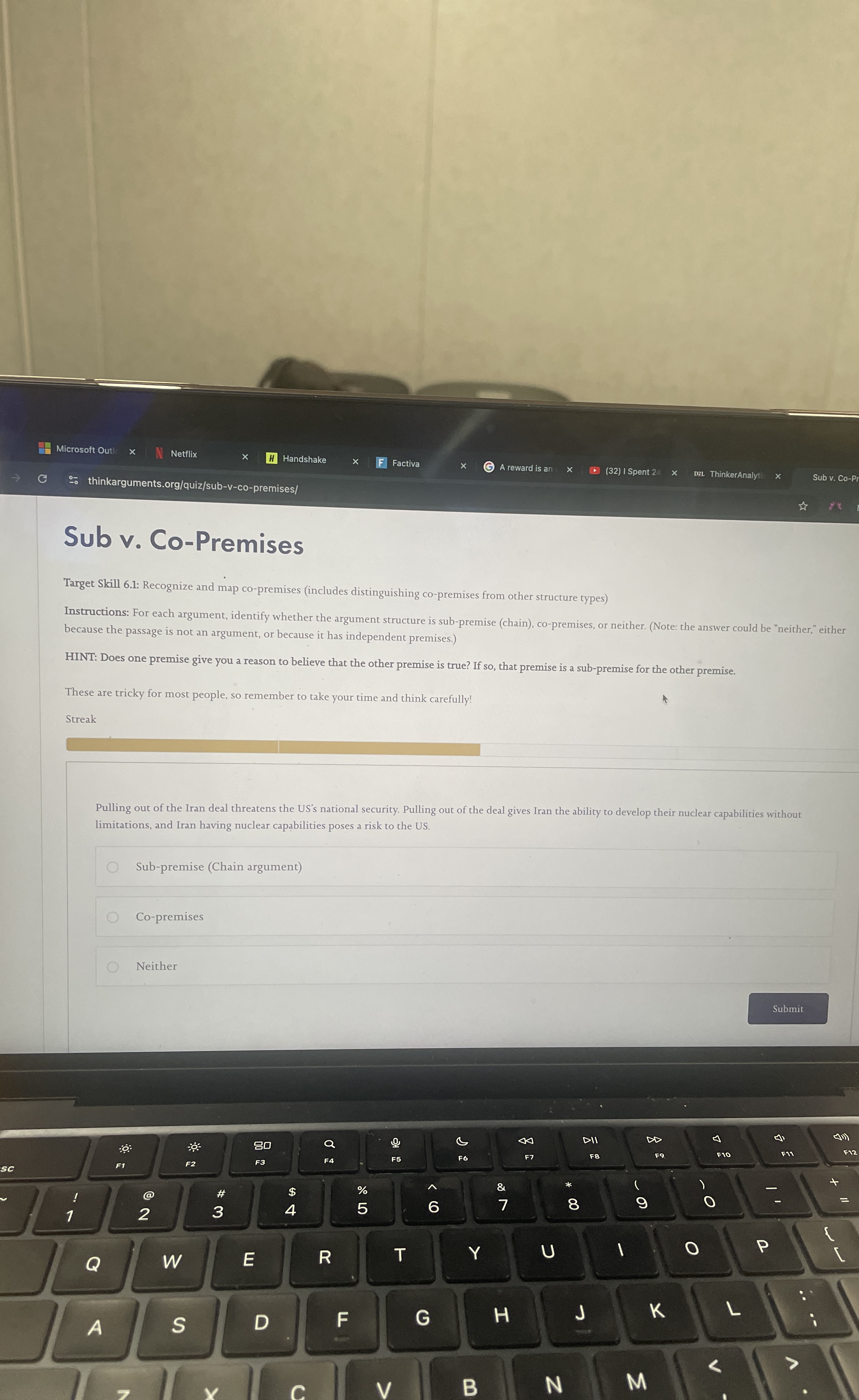 Solved Sub v. ﻿Co-PremisesTarget Skill 6.1: Recognize and | Chegg.com