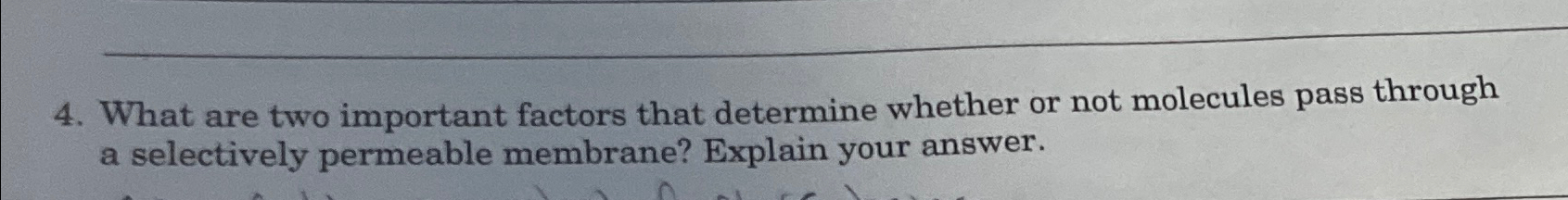 Solved What are two important factors that determine whether | Chegg.com