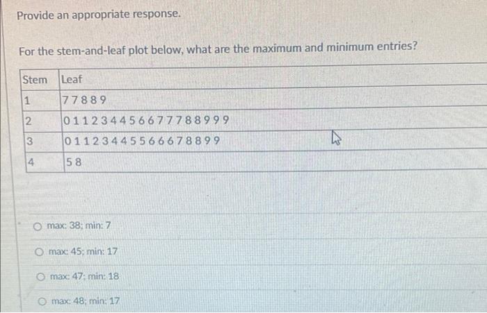 Solved Question 2 2 pts Provide an appropriate response. If | Chegg.com