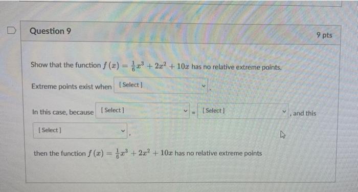 Solved options for first drop down are f(x)=0, f'(x)=0, and | Chegg.com