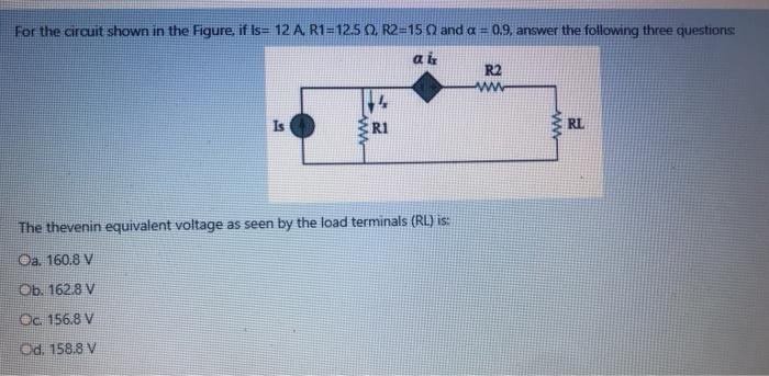 Solved For the circuit shown in the Figure, if Is= 12 A. | Chegg.com