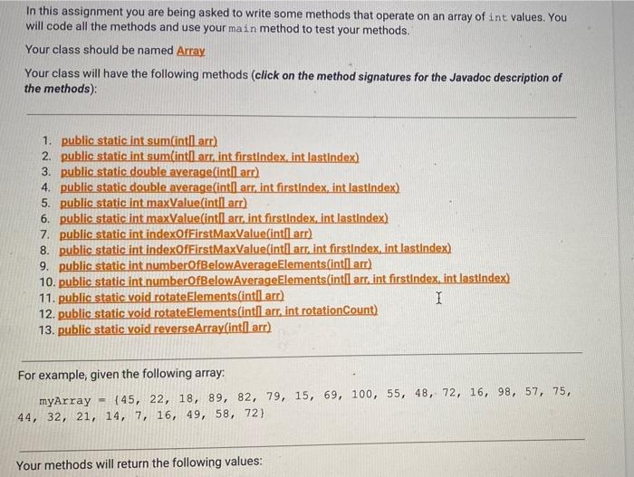 Solved In this assignment you are being asked to write some | Chegg.com