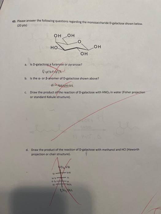 Solved 43. Please Answer The Following Questions Regarding | Chegg.com