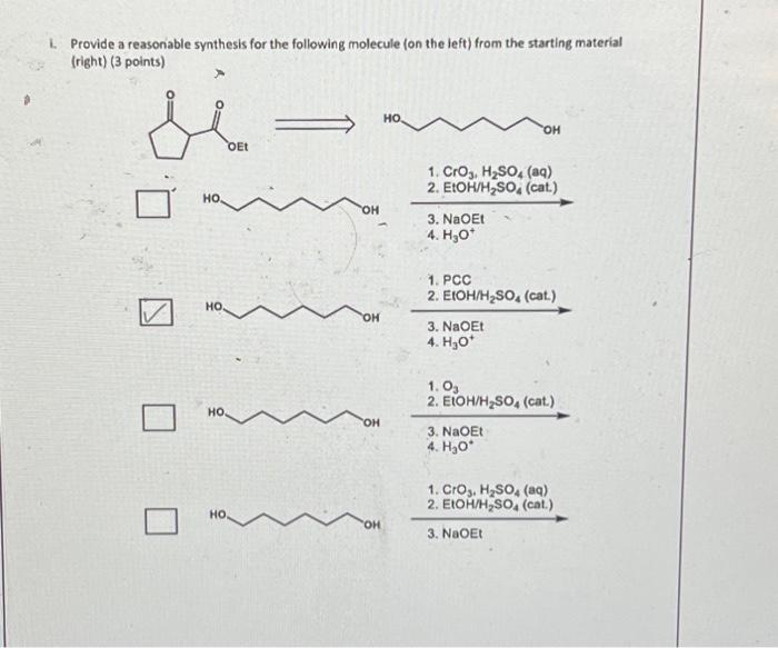 Solved 1. (30 pts total /3 pts each) Answer the following | Chegg.com