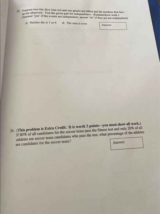 Solved 23. (This problem is Extra Credit. It is worth 3 | Chegg.com