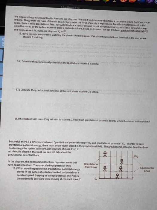 Solved We Measure The Gravitational Field In Newtons Per Chegg Com