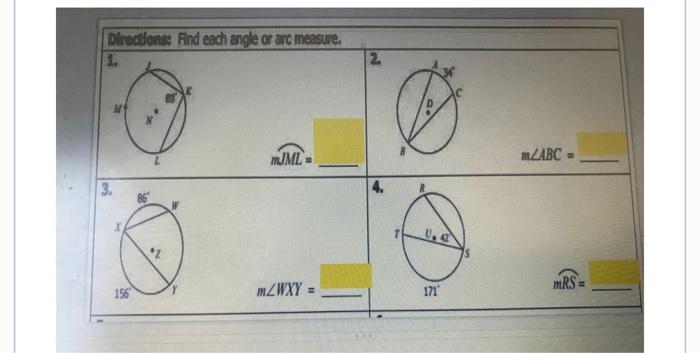 Name, Geometry Unit 4: Circles Topic 1: Circle Basics | Chegg.com