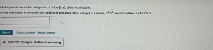 Solved Write the ground-state electron configuration of | Chegg.com