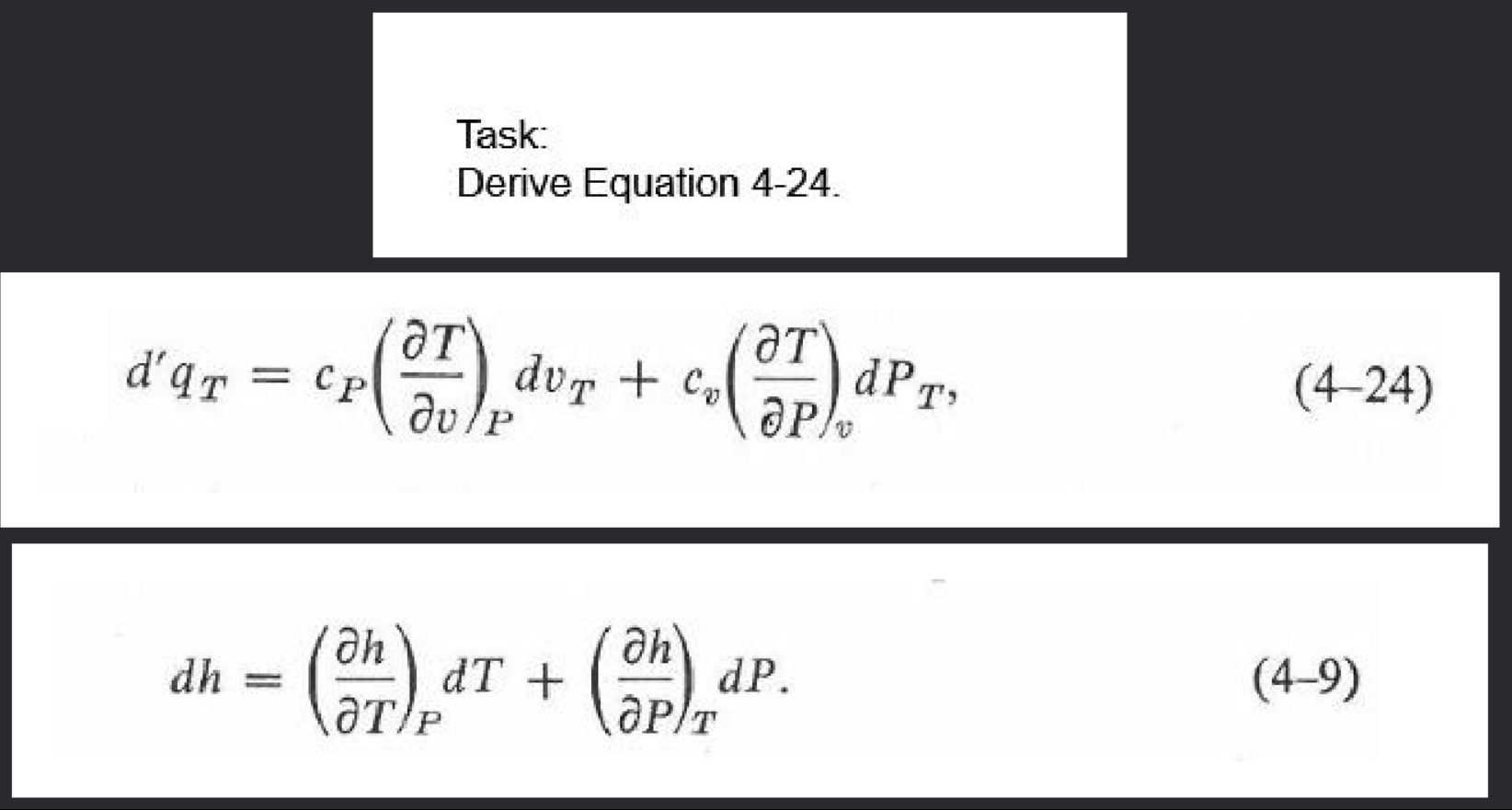 Solved Derive Equation 4-24 ﻿starting from 4-9. ﻿Explain | Chegg.com