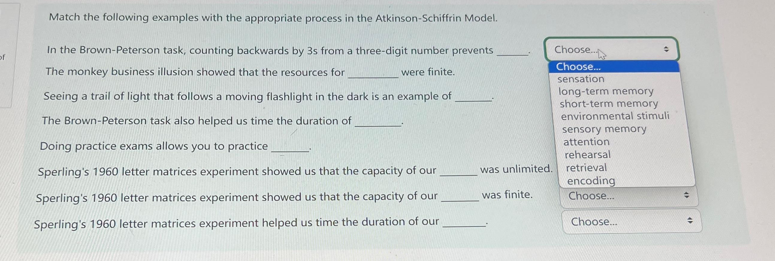 Solved Match the following examples with the appropriate | Chegg.com