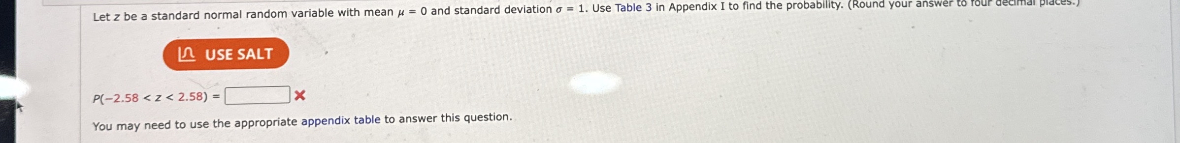 Solved Let z ﻿be a standard normal random variable with mean | Chegg.com