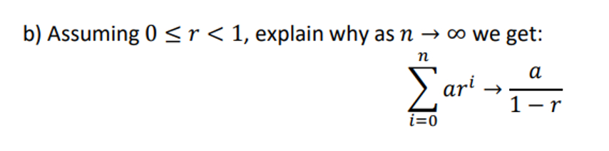Solved b) ﻿Assuming 0≤r