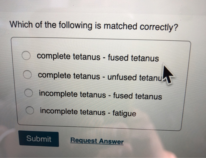 Solved Which of the following is matched correctly? complete | Chegg.com