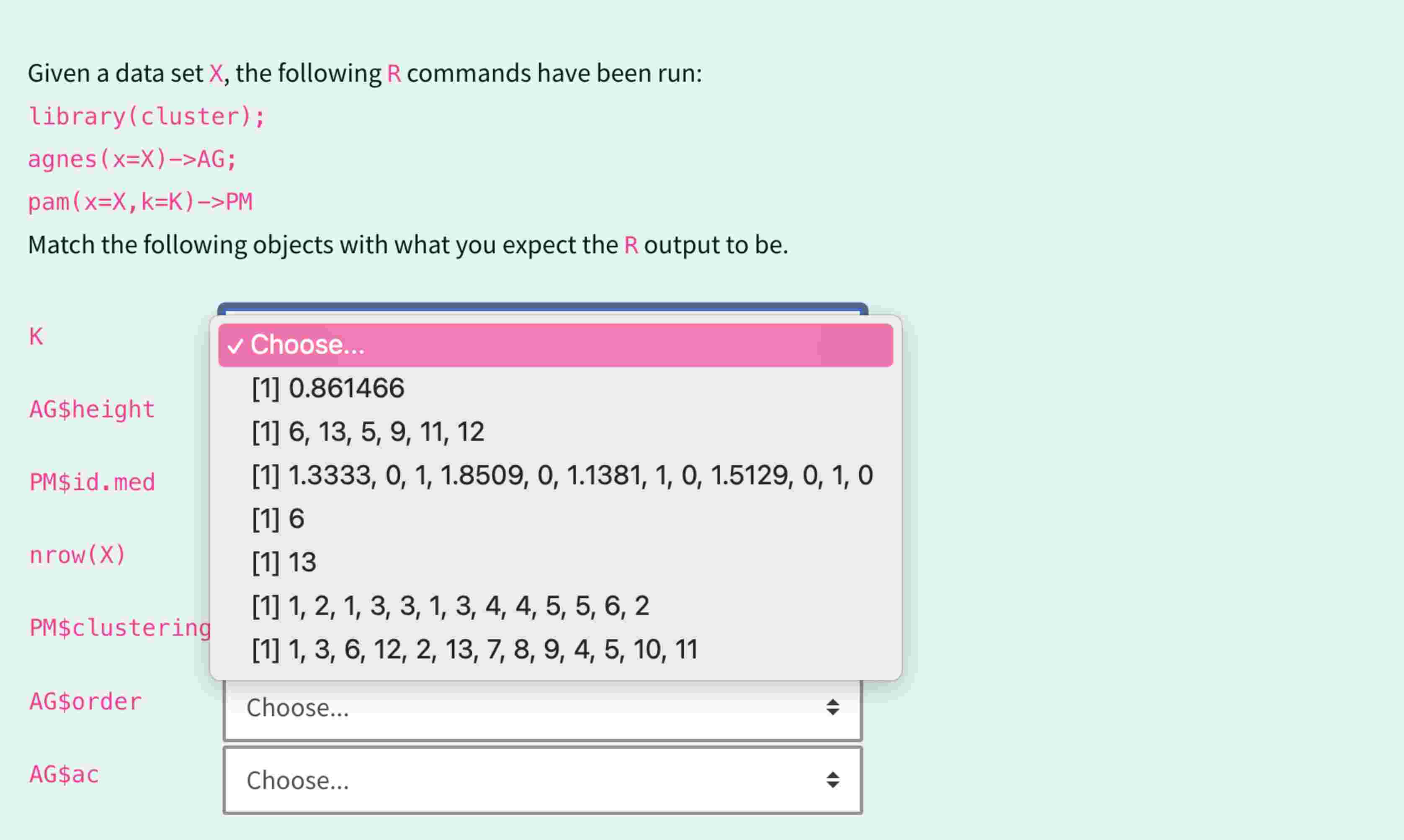 Solved Given a data set x, ﻿the following | Chegg.com