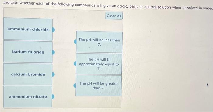 Solved Indicate whether each of the following compounds will | Chegg.com