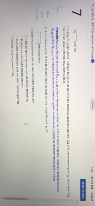 Solved Study Mode HW 15 (International Trade) Help Save & | Chegg.com