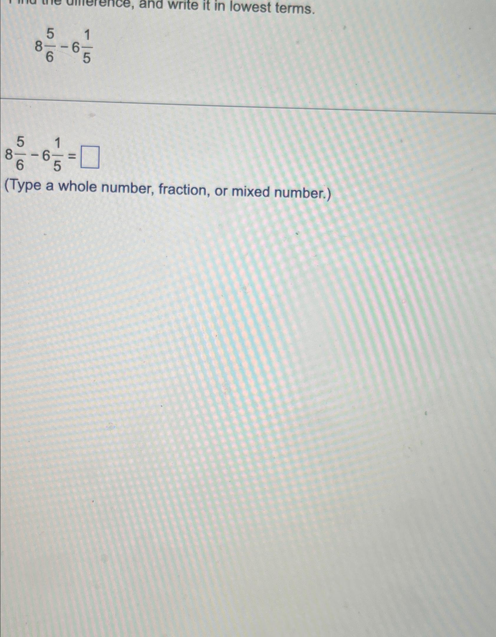 5 3 8 x 1 5 6 fraction form mixed