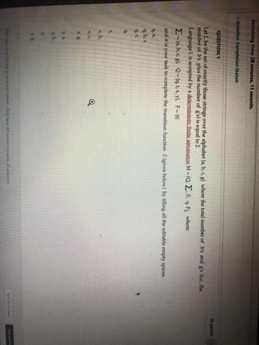 Solved QUESTION 1 10 points Let L be the set of exactly | Chegg.com