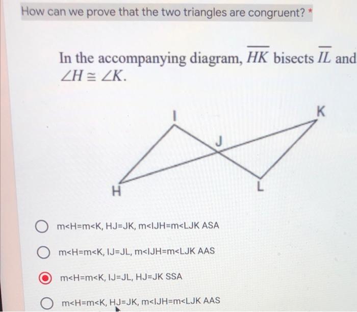 Solved How can we prove that the two triangles are | Chegg.com