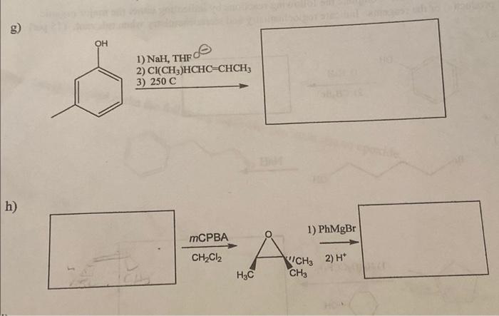 Solved Part I. Reactions. Complete the following reactions | Chegg.com