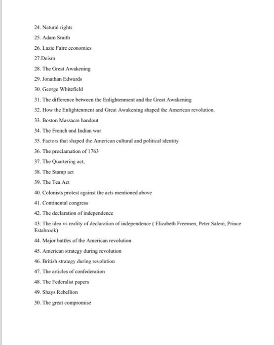 Us History Midterm review 1.The TransAtlantic slave